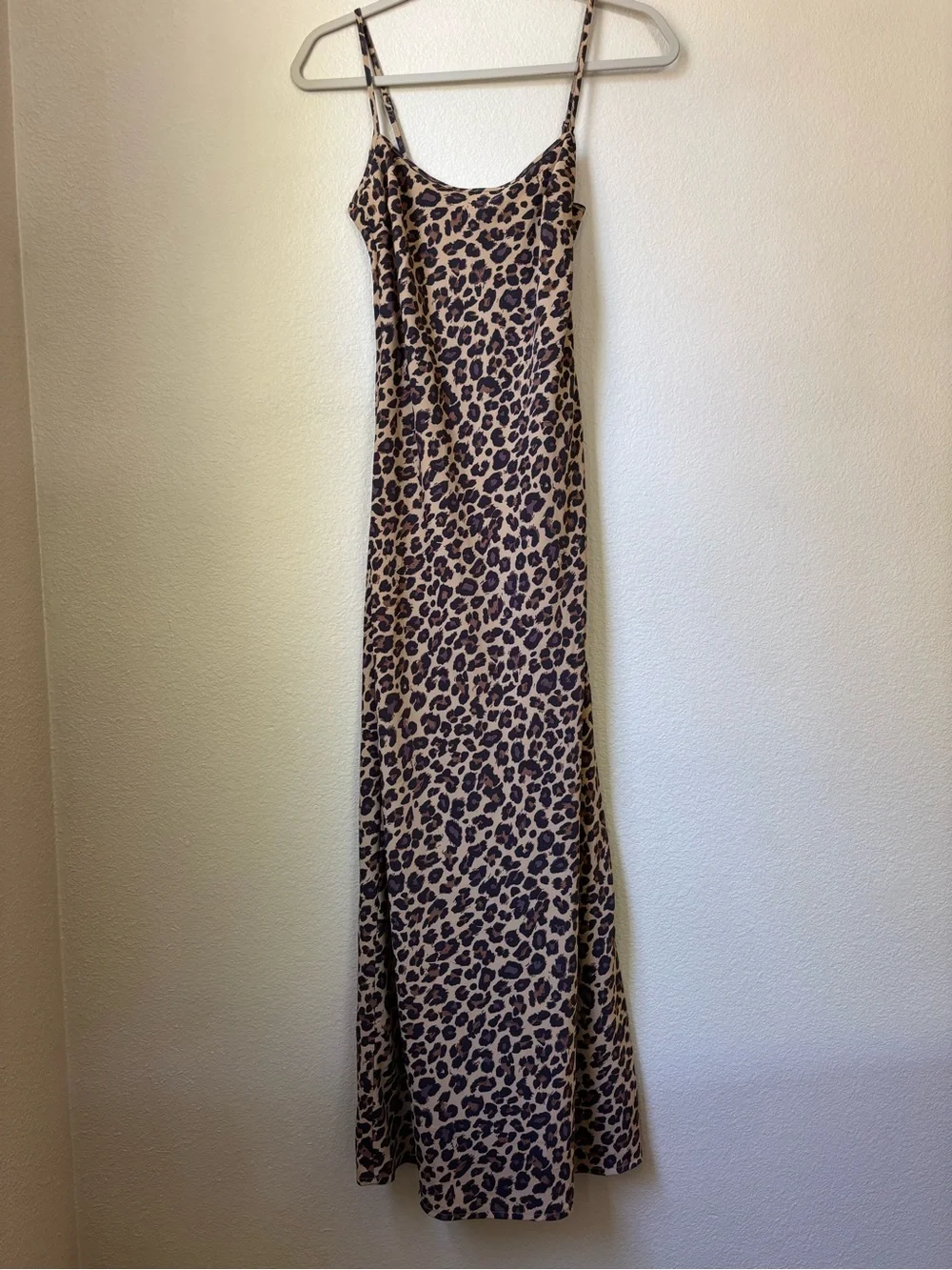 Abercrombie Cheetah Print Slip Midi Dress
